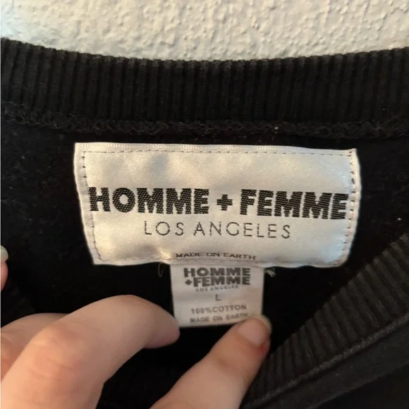 Home Femme Black Chanel Pullover Heavyweight Size Large - Picture 6 of 6